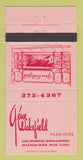 Matchbook Cover - Gene Wakefield Clothes Milwaukee WI 30 Strike