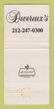 Matchbook Cover - Essex House New York City WORN 30 Strike