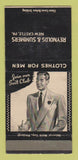 Matchbook Cover - Reynolds & Summers Men's Clothes New Castle PA 30 Strike