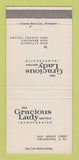 Matchbook Cover - Gracious Lady Services Philadelphia PA 30 Strike