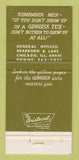 Matchbook Cover - Gingiss Formal Clothes Men's Chicago IL 30 Strike