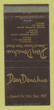 Matchbook Cover - Dan Donahue Men's Clothes Latham Schenectady NY WEAR 30 Strike
