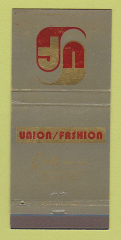 Matchbook Cover - Union Fashion Men's Clothes El Paso TX WEAR 30 Strike