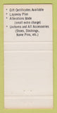 Matchbook Cover - Uniforms Inc Springfield PA WEAR 30 Strike