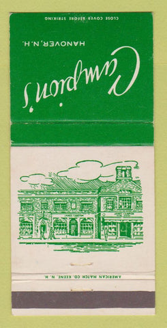 Matchbook Cover - Campion's Hanover NH Clothes 30 Strike