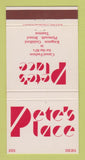 Matchbook Cover - Pete's Place Clothes Kingston Guildford Bristol UK 30 Strike