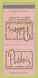 Matchbook Cover - Paddor's Women's Clothes Chicago I 30 Strike