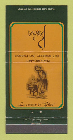 Matchbook Cover - Pasha  San Francisco CA 30 Strike
