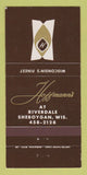 Matchbook Cover - Hoffman's Men's Clothes Sheboygan WI 30 Strike