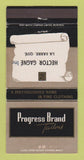 Matchbook Cover Progress Brand Men's Clothes Hector Gagne La Sarre QC 30 Strike