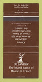 Matchbook Cover - Allander Clothes House of Fraser Glasgow 30 Strike