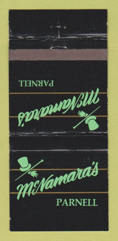 Matchbook Cover McNamara's Parnell Men's Clothes Auckland New Zealand 30 Strike
