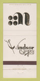 Matchbook Cover - Windsor Button Shop Boston Peabody MA WEAR 30 Strike