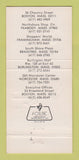 Matchbook Cover - Windsor Button Shop Boston Peabody MA WEAR 30 Strike
