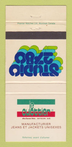 Matchbook Cover - Le Culottier Jeans Clothes Studio 2780 Canada WEAR 30 Strike