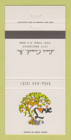 Matchbook Cover - Lomie Casuals Clothes New York City 30 Strike