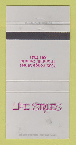 Matchbook Cover - Life Styles Clothes Thornhill ON WEAR 30 Strike
