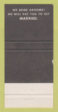 Matchbook Cover - Anthony Loya Tuxedos Photography Los Angeles CA 30 Strike