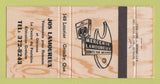 Matchbook Cover - Jos Lamoureux Men's Clothes Granby QC 30 Strike