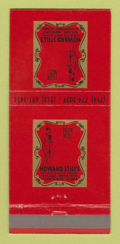 Matchbook Cover - Howard Still's Men's Clothes Anaheim La Habra CA 30 Strike