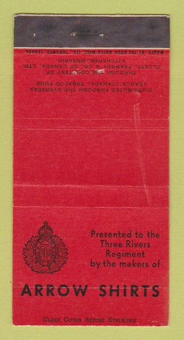 Matchbook Cover - Arrow Men's Clothes Shirts Kitchener ON WEAR 30 Strike