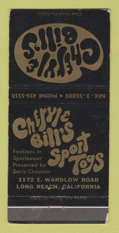 Matchbook Cover - Cheryl & Bill's Clothes Long Beach CA WEAR 30 Strike