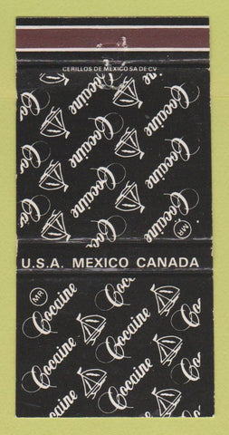 Matchbook Cover - Cocaine Clothes Beach Acapulco Vallarta Mexico 30 Strike