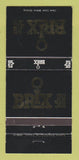 Matchbook Cover - O Brix Jeans Clothes Calgary Red Deer AB 30 Strike