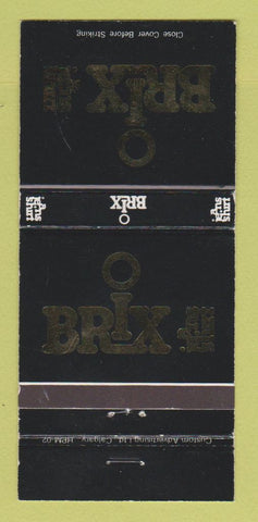 Matchbook Cover - O Brix Jeans Clothes Calgary Red Deer AB 30 Strike
