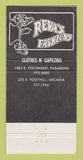 Matchbook Cover - Reva's Fashions Clothes Pasadena Arcadia CA 30 Strike