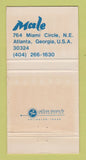 Matchbook Cover - Male Men's Clothes  Atlanta GA WEAR 30 Strike