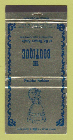 Matchbook Cover - The Boutique Clothes Wentworth NH WEAR 30 Strike