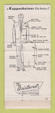 Matchbook Cover - Kuppenheimer Men's Clothes Israel McKeesport PA WEAR 30 Strike