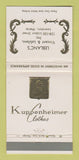 Matchbook Cover - Kuppenheimer Men's Clothes Leblanc's Lewiston ME 30 Strike