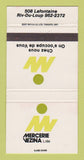 Matchbook Cover - Mercerie Vezina Clothes Riviere Du Loup QC 30 Strike
