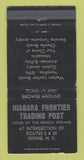 Matchbook Cover - Niagara Frontier Trading Post Irving NY WEAR 30 Strike