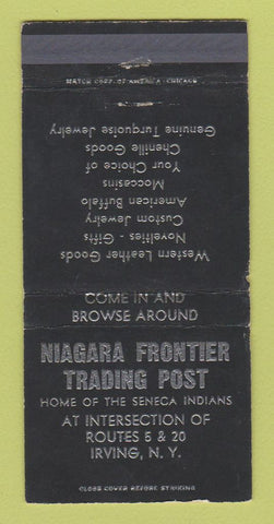 Matchbook Cover - Niagara Frontier Trading Post Irving NY WEAR 30 Strike