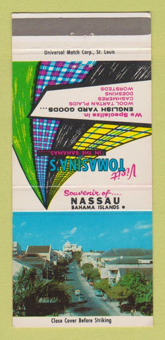 Matchbook Cover - Tomasina's Cloth Nassau Bahamas WEAR 30 Strike