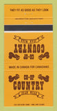 Matchbook Cover - COOP Country Jeans Clothes Canada 30 Strike