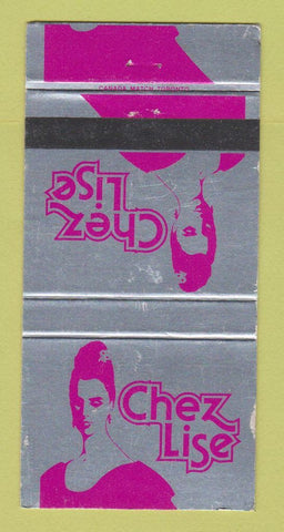 Matchbook Cover - Chez Lise Women's Clothes Sudbury ON WEAR 30 Strike