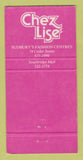 Matchbook Cover - Chez Lise Women's Clothes Sudbury ON WEAR 30 Strike