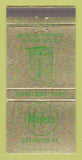 Matchbook Cover - Meyers Lexington KY Horse Riding Clothes 30 Strike