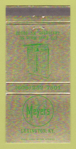 Matchbook Cover - Meyers Lexington KY Horse Riding Clothes 30 Strike
