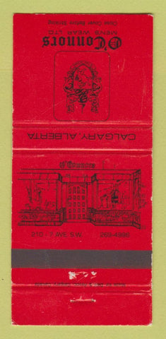 Matchbook Cover - O'Connors Men's Clothes Calgary AB WEAR 30 Strike