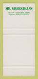 Matchbook Cover - Mr Greenjeans Colorado Denver Colorado SAMPLE 30 Strike