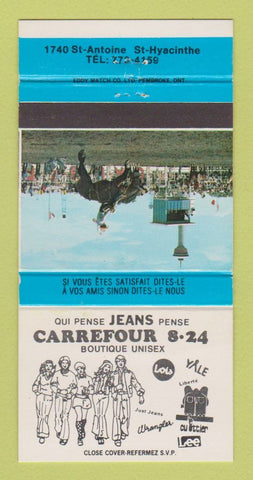 Matchbook Cover - Jeans Carrefour Boutique St Hyacinthe QC clothes 30 Strike