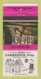 Matchbook Cover - Jeans Carrefour Boutique St Hyacinthe QC clothes 30 Strike