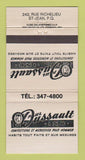 Matchbook Cover - Paul Dussault Clothes St Jean QC 30 Strike