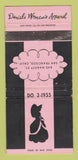 Matchbook Cover - Daniels Women's Clothes San Francisco CA WEAR 30 Strike