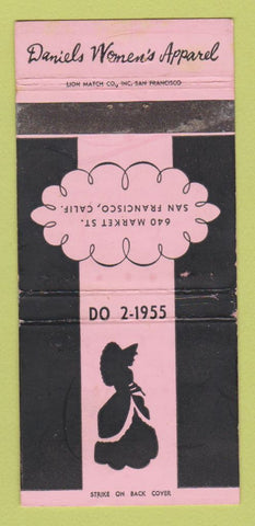 Matchbook Cover - Daniels Women's Clothes San Francisco CA WEAR 30 Strike